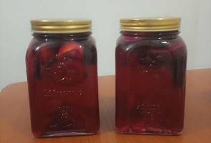 Two jars pictured in the nature-based products section of the brochure.